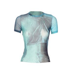 Jean Paul Gaultier Women Mesh Baby T-Shirt Water Print